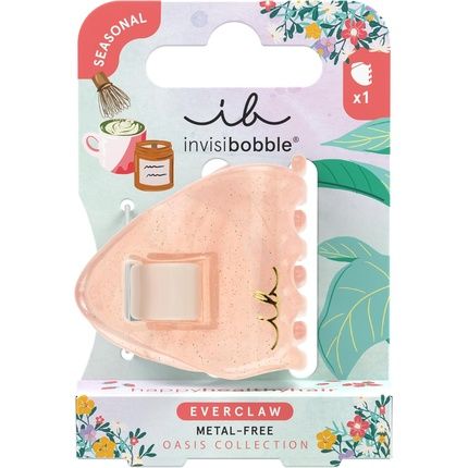 Invisibobble Everclaw S Oasis Coral Crush Small Hair Clip In Soft Coral Red