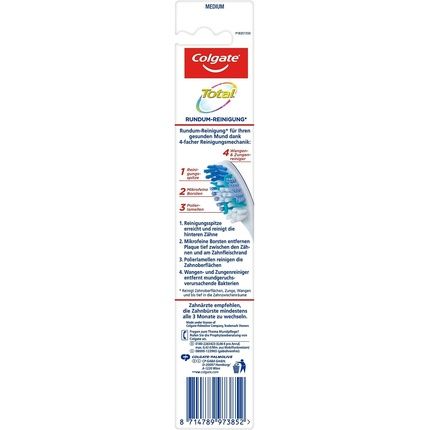 Colgate Total All-Round Cleaning Toothbrush Medium - Image 3