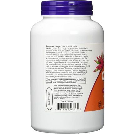Now Buffered Vitamin C-1000 180 Tablets - Image 3