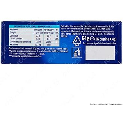 Star Sogni D'Oro La Camomilla Solubile Con Melatonina Losliche Kamille Mit Melatonin 16 Beutel