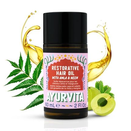 Ayurvita Amla & Neem Hair Oil - Restorative Hair Care For Dry Hair