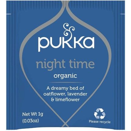 Pukka Night Time Tea Bags: Oat Blossom, Lavender & Lime Blossom - Image 3