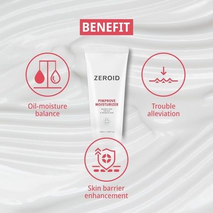 Zeroid Pimprove Moisturizer With Ceramides And Hyaluronic Acid 100Ml - Image 3