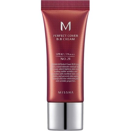 Missha M Perfect Cover Bb Cream Spf 42 No. 21 Light Beige 20Ml