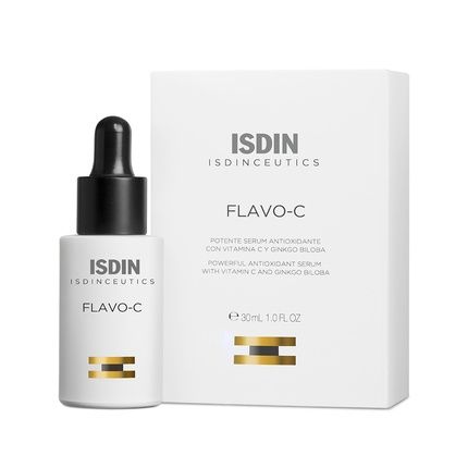 Isdinceutics Flavo-C Antioxidant Serum For Face With Vitamin C And Ginkgo Biloba 30Ml