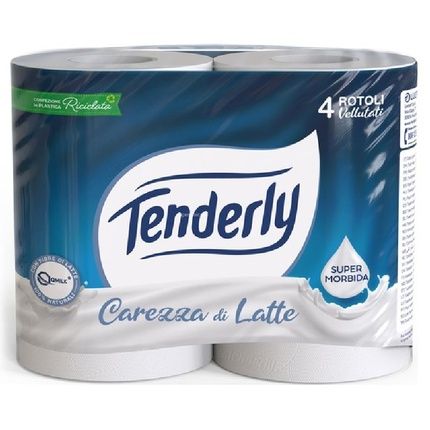 Tenderly Carezza Di Latte 4 Rotoloni Igienica
