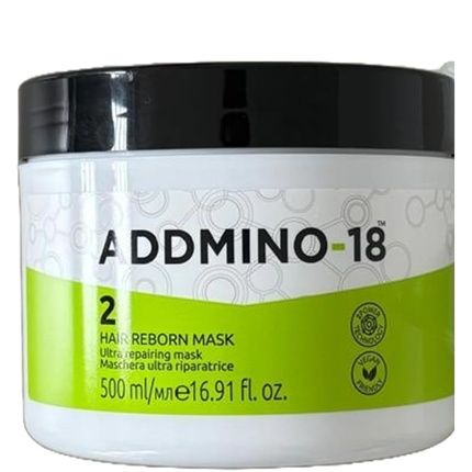 Addmino 18 2 Hair Reborn Mask Ultra Restructuring Mask Hair Becomes Stronger, Protected, And Hydrated 500Ml