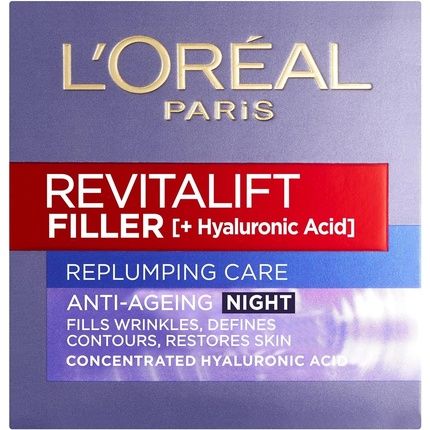 L'Oreal Revitalift Filler Hyaluronic Acid Anti-Ageing Night Cream 50Ml