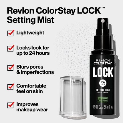 Revlon Colorstay 24 Hr Lock Setting Mist With Mattifying Effect And Blurring Oil