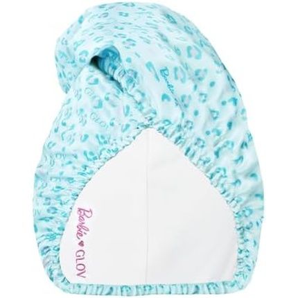 Barbie Glov Double-Sided Hair Towel Sport Satin And Absorbent Hair Turban Satin Hair Cap For Night Hair Sleep Cap And Sport Hair Turban Quick-Drying Microfiber Blue Panther