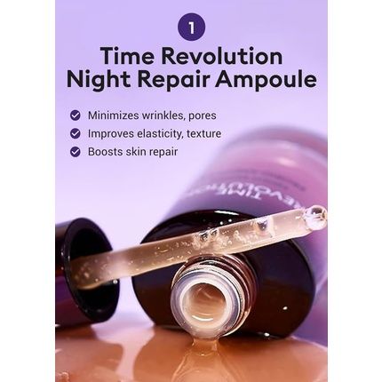 Missha Time Revolution Night Repair Gift Set Night Repair Ampoule And Cream, The First Essence For Youthful, Glowing Skin - Image 3
