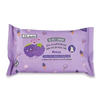 The Fruit Company Hydroalcoholic Hand Towels Moras Biodegradable 15 Pieces 70% Alcohol