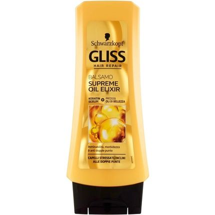 Schwarzkopf Gliss Supreme Oil Elixir Conditioner For Stressed And Prone Double Ended Hair 200Ml