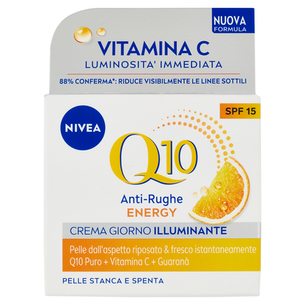 Nivea Q10 Anti-Wrinkle Energy Illuminating Day Cream Spf 15 50 Ml