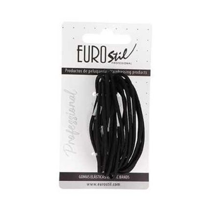Eurostil Black Fine Hair Elastics Pack Of 1