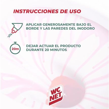 Wc Net Gelcrystal Pink Flowers Toilet Stain Remover Anti-Limescale - Image 3