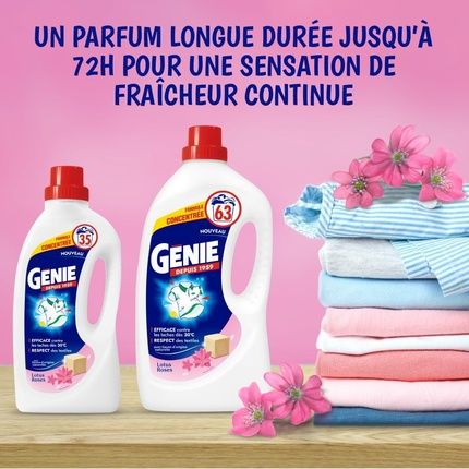 Genie Liquid Laundry Detergent Lotus Rose 35 Washes 14L - Image 3