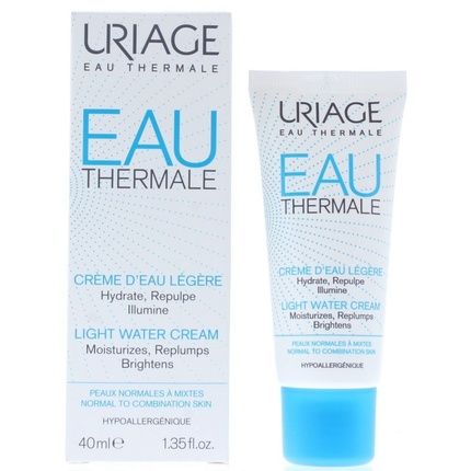Uriage Light Water Cream 40 Ml Hydrating Moisturizer For Normal Combination Skin