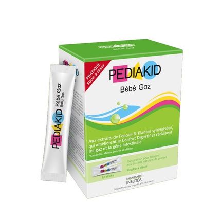 Pediakid Soluble Baby Gas Powder 12 Sticks