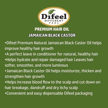 Difeel Premium Natural Jamaican Black Castor Hair Oil 7.1Oz