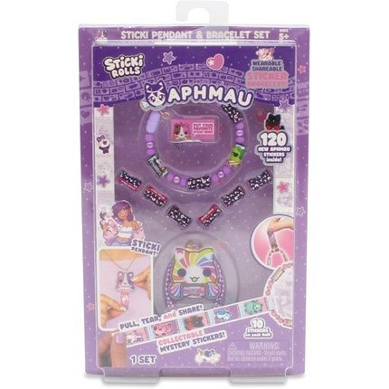 Sticki Rolls X Aphmau Pendant & Bracelet Set Limited Edition