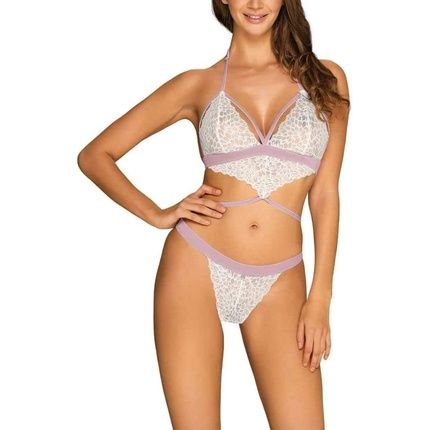 Obsessive Teddy Lilyanne Body White Violet L/Xl L-Xl Multicolor