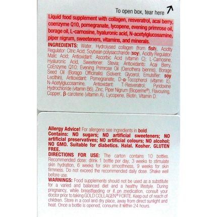 Minerva Gold Collagen Drink Forte For Age 40+ 10 Day Program - Image 3