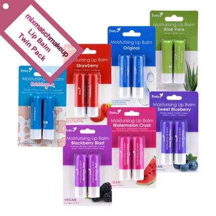 Pretty Lip Balm Salve Twin Pack Flavored Moisturizing Dry Chapped Lips - Image 4