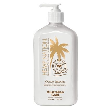 Hemp Nation Cocoa Dreams Tan Extender With Derma Dark Bronzer 18Oz