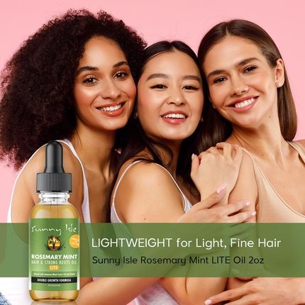 Sunny Isle Rosemary Mint Hair And Strong Roots Oil Lite 2Oz