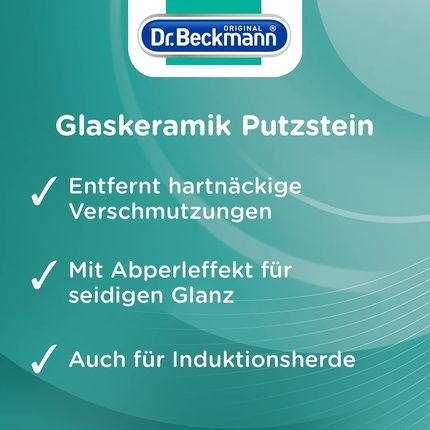 Dr Beckmann Glass Ceramic Plaster Stone | Effective Hob Cleaner Against
