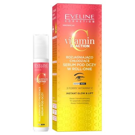Eveline Vitamin C 3X Action Brightening And Cooling Eye Serum Roll-On 15Ml