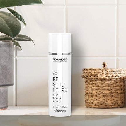 Framesi Morphosis Restructure Hair Beauty Elixir 5.1 Fl Oz - 5-Minute Weightless Mask Repairing Conditioner With Natural Ingredients - Color Safe - Image 3