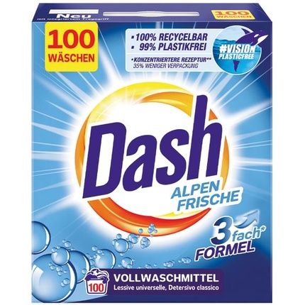 Dash Alpine Fresh Powder Laundry Detergent For White Clothes 100 Wash Loads
