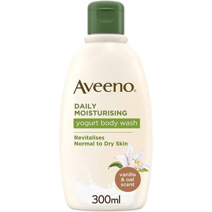 Aveeno Daily Moisturizing Yogurt Body Wash 300Ml Vanilla And Oat Scent