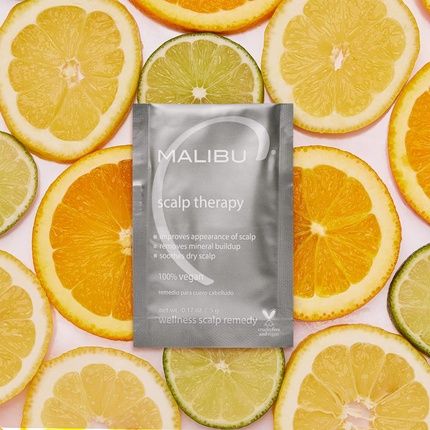 Malibu C Scalp Therapy Wellness Remedy Mineral Build Up Scalp Cleanser With Salicylic Acid And Vitamin C 12 Count