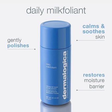 Dermalogica Daily Milkfoliant Face Scrub Powder Calming Vegan Exfoliant With Ahas And Bhas 2.6Oz - Image 3