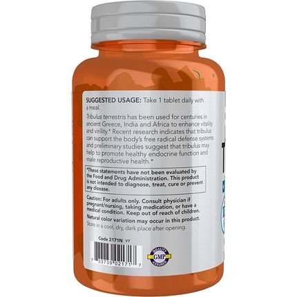 Now Sports Nutrition Tribulus Terrestris Double Strength Men'S Health 90 Tablets - Image 3