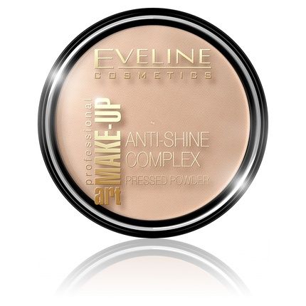 Eveline Make Up Art Anti-Shine Complex Pressed Powder - Warm Beige 37, 14G