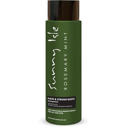 Sunny Isle Rosemary Mint Hair & Strong Roots Shampoo 12Oz Antibreakage