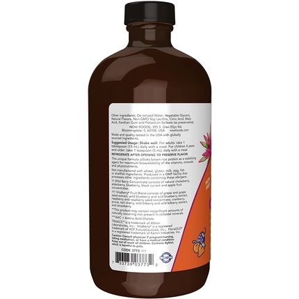 Now Foods Liquid Multi Wild Berry Flavor 16 Fl Oz (473 Ml) - Image 3