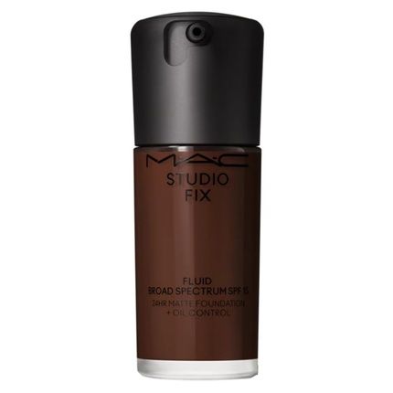 M.A.C Cosmetics Studio Fix Fluid Broad Spectrum Spf 15 Foundation Nw57 Rich Mahogany 1 Fl Oz 30 Ml