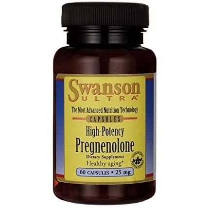 Swanson High Potency Pregnenolone 25Mg 60 Capsules
