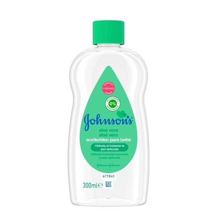 Johnson'S Baby Oil Aloe Vera 300Ml Gentle Skin Care For Babies