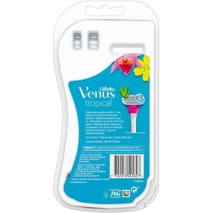 Gillette Venus Tropical Disposable Razors For Women 3 Comfort Blades