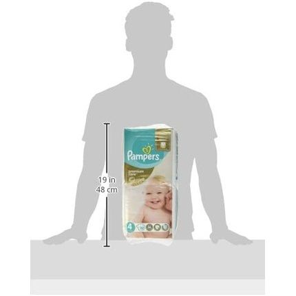 Pampers Premium Care Diapers Size 4 - 52 Pieces - Image 3