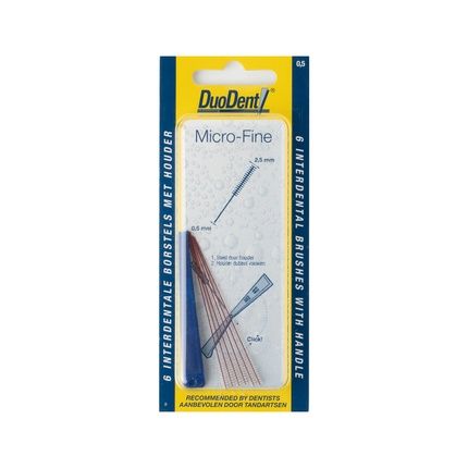Duodent Micro Fine 0.5 Mm - 6 Pcs - Interdental Brush