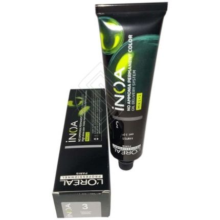 Loreal Inoa #3 Dark Brown No Ammonia Hair Color Original 2Oz
