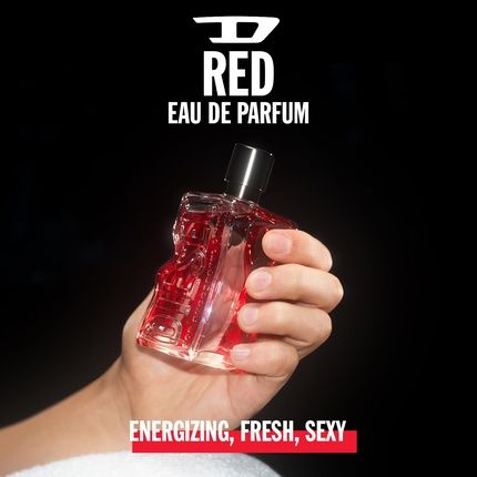 Diesel D Red Eau De Parfum Spray Cologne For Men Fougere With Red Grapefruit And Sandal Wood Notes 3.4 Fl Oz