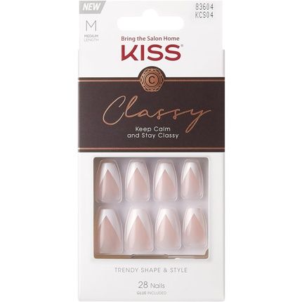 Kiss Classy Nails Silk Dress Pink 1 Count